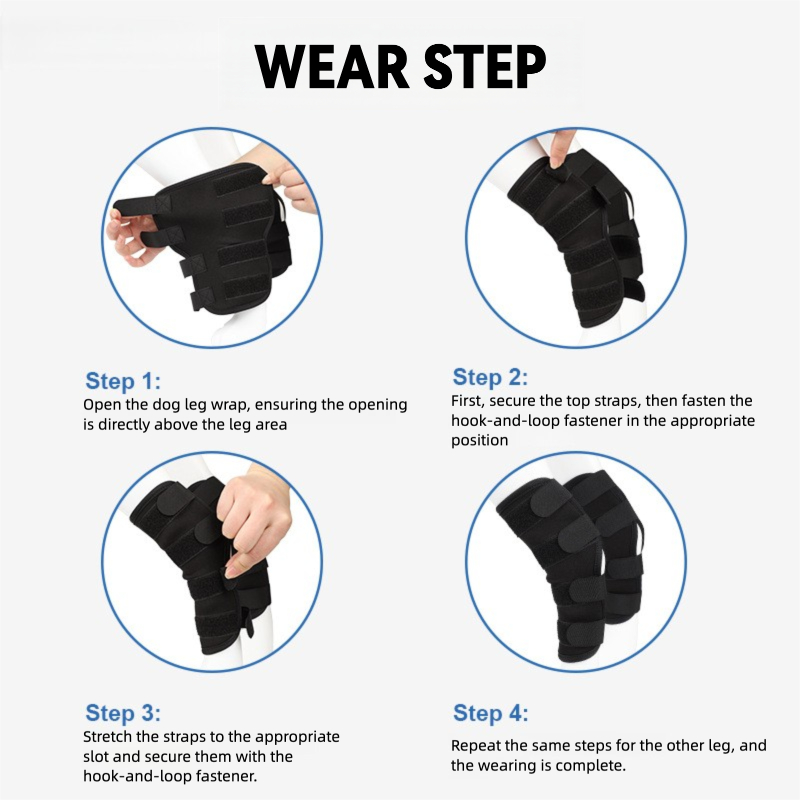 2pcs Adjustable Pet Leg Sleeves for Dogs, Soft Breathable Covers