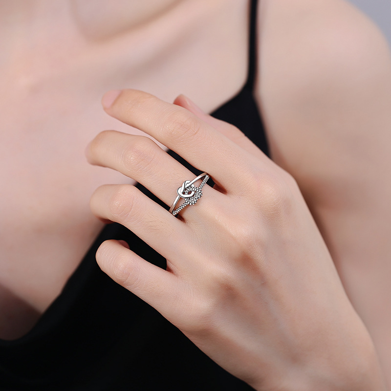 Minimalist Daily Knot Design Ring for Women