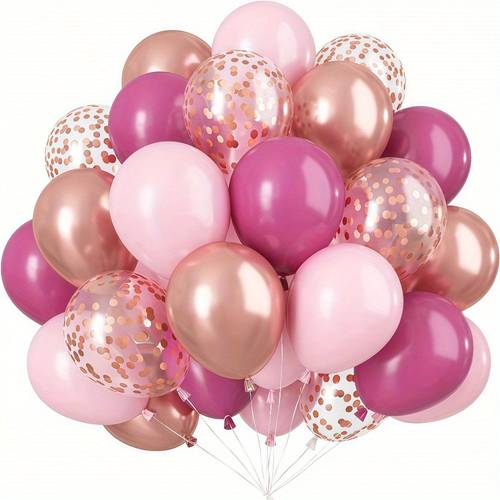 20pcs pink white balloons with multicolored confetti birthday parties bridal showers bachelorette events back to school and valentines day decorations birthday balloons halloween decorations christmas decorations