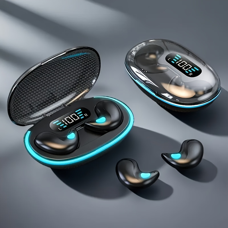 wireless sleep headphones for side sleeping without   ears music earbuds with ultra long   and gaming performance new 2025 open style huaty