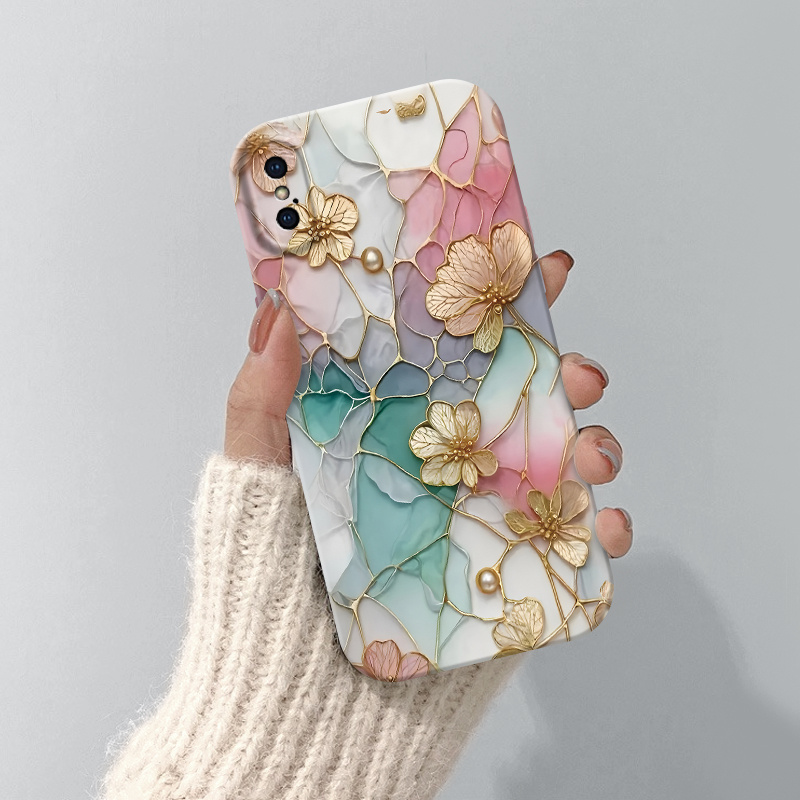 TEMU Phone Case: For Iphone Iphone X/xs,xr,xs Max, A Full-coverage Phone Case With Floral Patterns