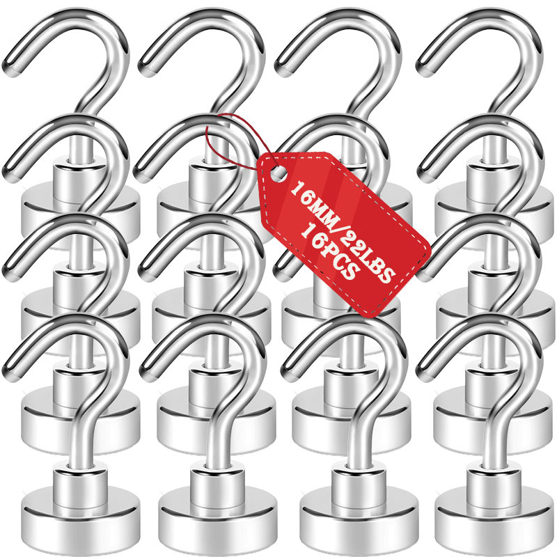 80/50/22 Lb Magnetic Hooks, Magnets, Acrylic Magnetic Push Pins, Magnetic Hooks, Suitable For Cruise Ship Cabins, Refrigerators, Toolboxes, Storage, Kitchens, Outdoor Camping Hooks