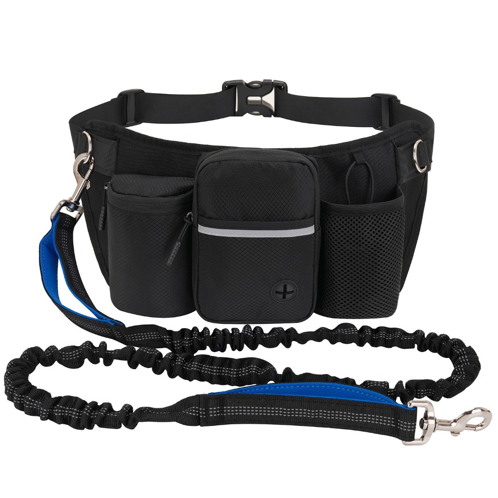 Image of Pet Elastic Rope Protective Medium And Large Dog Multifunctional Running Sports Waist Bag Dog Walking Waist Bag