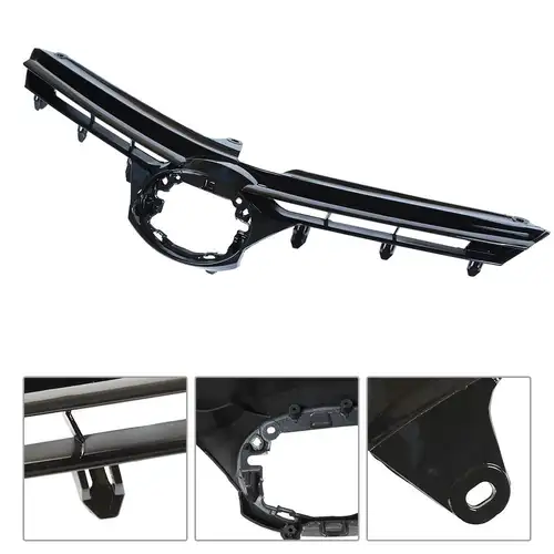 Front Bumper Upper Lower Grille Fog Light For 2017-2019 Toyota Corolla XLE LE - Foto 6