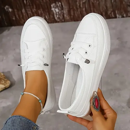 【関税&送料込】Carmens Flat shoes White women's casual sneakers comfortable low top slip white shoes