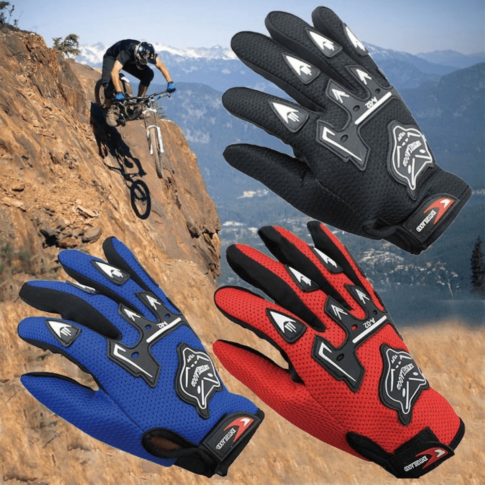 Cycling Gloves, Full-Finger, Mountain Bike And Road Bike Gear, Sports And Fitness Gloves, Non-Slip, Breathable, Outdoor Gloves,   in 6 Colors