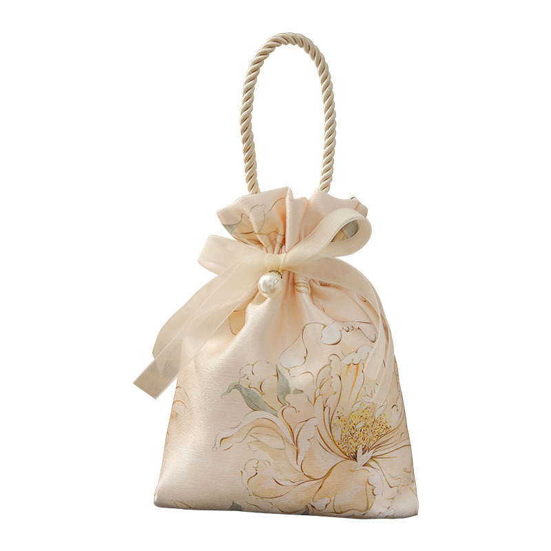 TEMU Borsa Tote Regalo /Lui, Borsa con Motivo di Fiori di Peonia, Scatola di Bomboniere per Matrimonio, Borsa Regalo con per Uso , Feste, Compleanni,