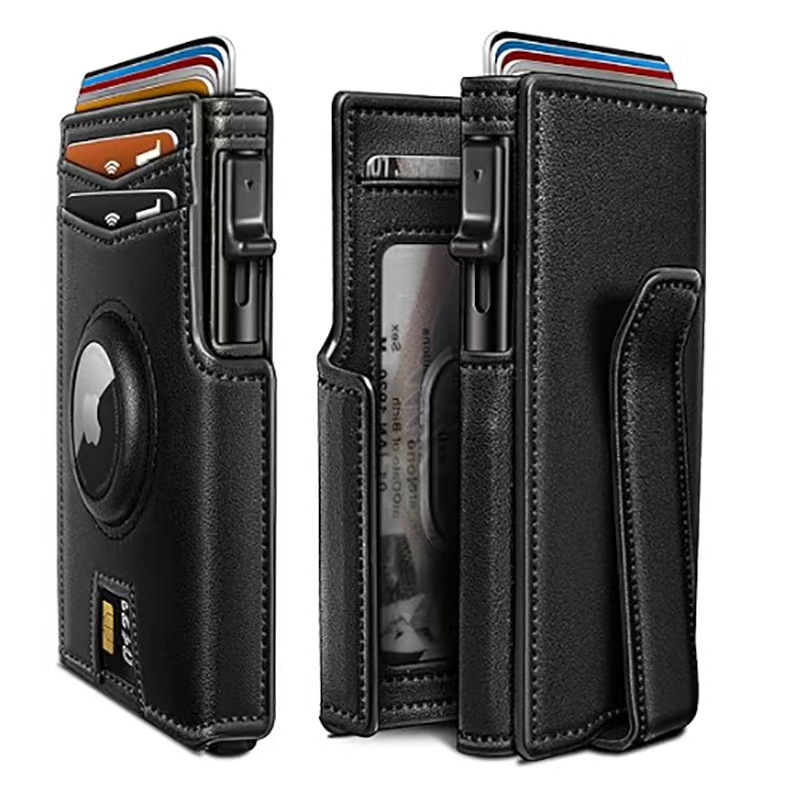 Slim Bifold Leather Wallet for Men with RFID Blocking, Card Slots, Cash Compartment, and ID Holder in Multiple Colors