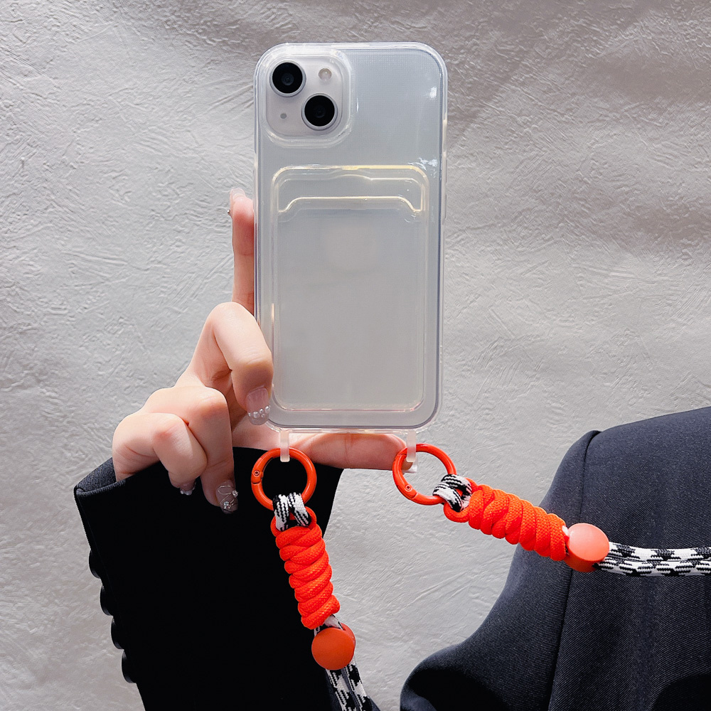 phone case crossbody lanyard clear card case iphone 16 pro - Temu