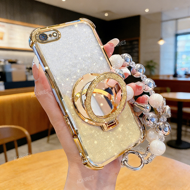 TEMU Phone Case: Luxurious Plating Four-corner Thickening Anti-fall Soft Phone Case For Iphone 16e/ 6/ 6 Plus/ 6s/ 6s Plus/ 7/ 7 Plus/ 8/ 8 Plus/ Se