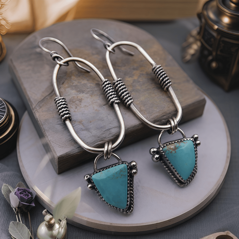 TEMU 1 Pair Of Brand And Women's Fashionable Hanging Earrings Elegant And Vacation Party With Jewelry Additions, Exquisite Thanksgiving Gifts