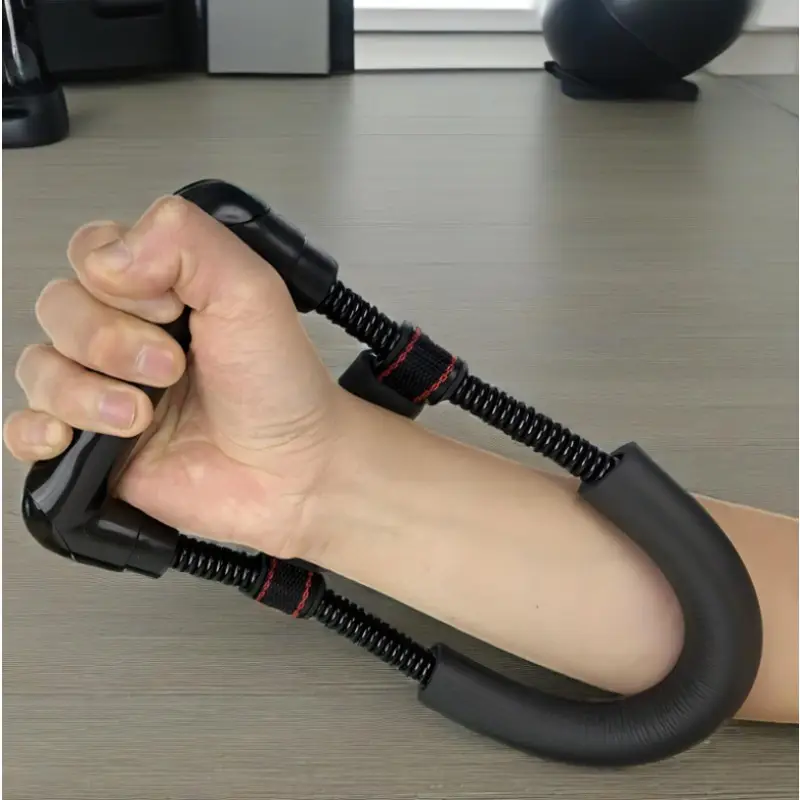 1pc adjustable anti skid wrist strength device ergonomic arm grip trainer with for forearm upper body workouts durable non slip fitness equipment for home gym strength training black Product details 0