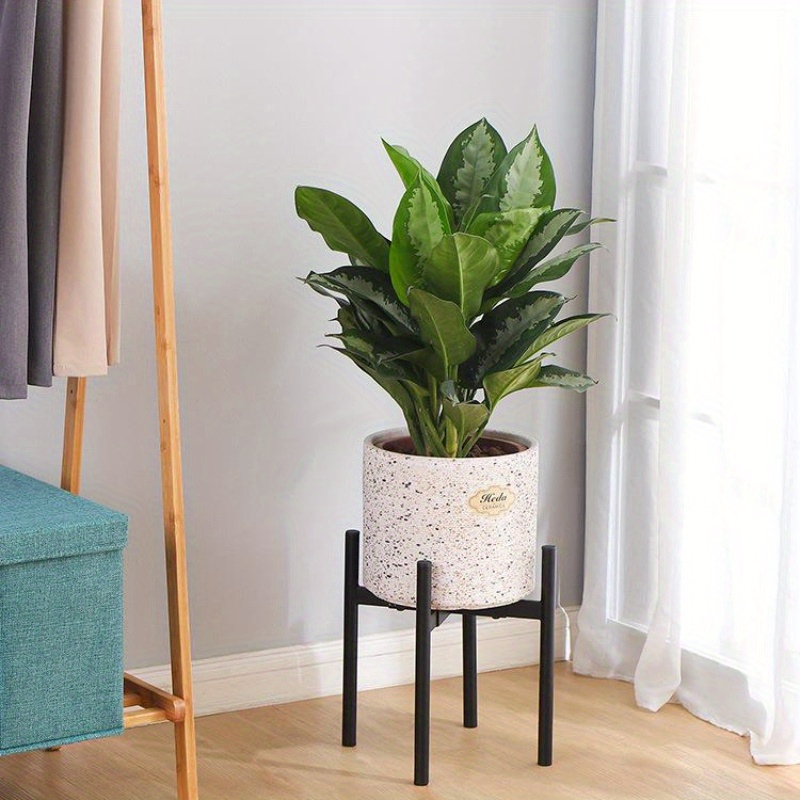 Acheter Supports De Pots De Fleurs Creux, 5 Pièces, Support De Plante Stable En Acier Au Carbone Antirouille, Grande Charge, Intérieur Et Extérieur