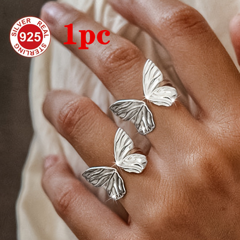 

Beautiful Butterfly-shaped Made Of 925 Sterling Silver, A Unique And Elegant Gift For Women