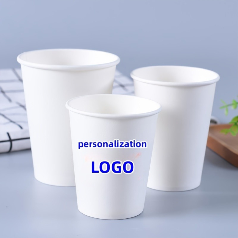 personalizирани 200/500/1000 парчиња logo хартиени чаши, дебели хартиени чаши, кафе чаши, соја млеко чаши, канцелариски хартиени чаши, ресторани, кафе, пијалаци, погодни за компанија ресторани и хотели на отворено. детали 4