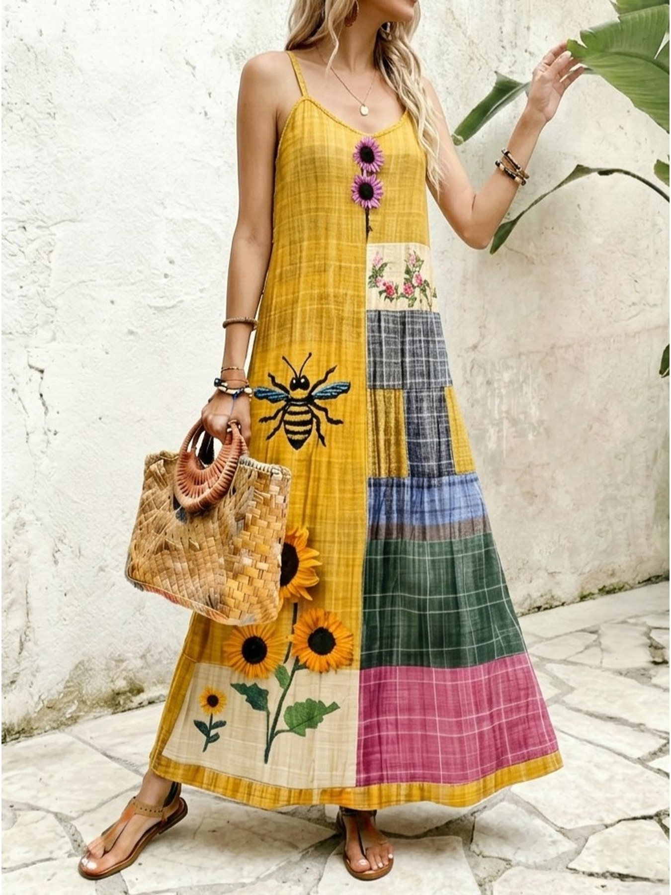 off the shoulder sunflower dress sunflower summer dress ,