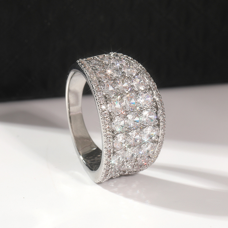 Cubic Zirconia Anniversary Wedding Band Ring