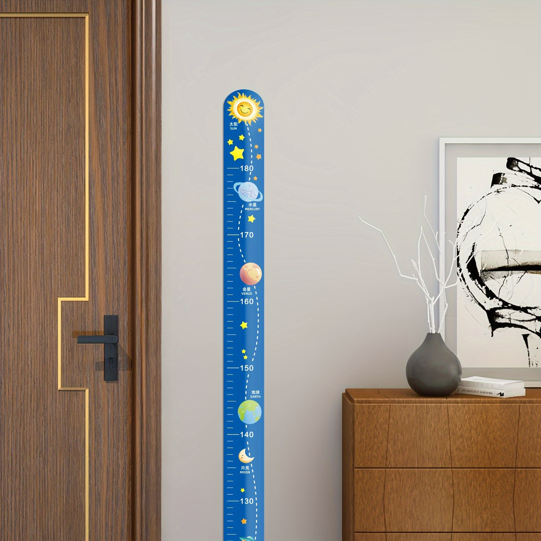 Wall-mounted Height Measuring Tool With Cartoon Design, Perfect For Taking Measurements Without Damaging Walls For Halloween And Christmas,christmas Gifts
