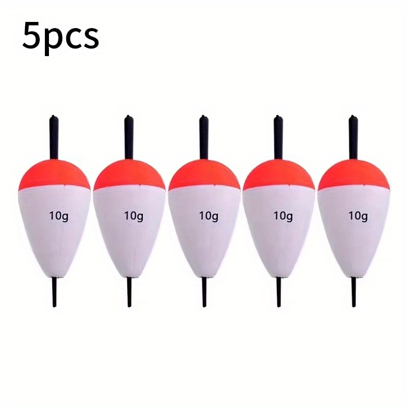 TEMU 5pcs Fishing Float Set (multiple Models), Eva Vertical Floats, Lightweight, High Hardness, Large , Suitable For Sea Fishing And Carp Fishing -