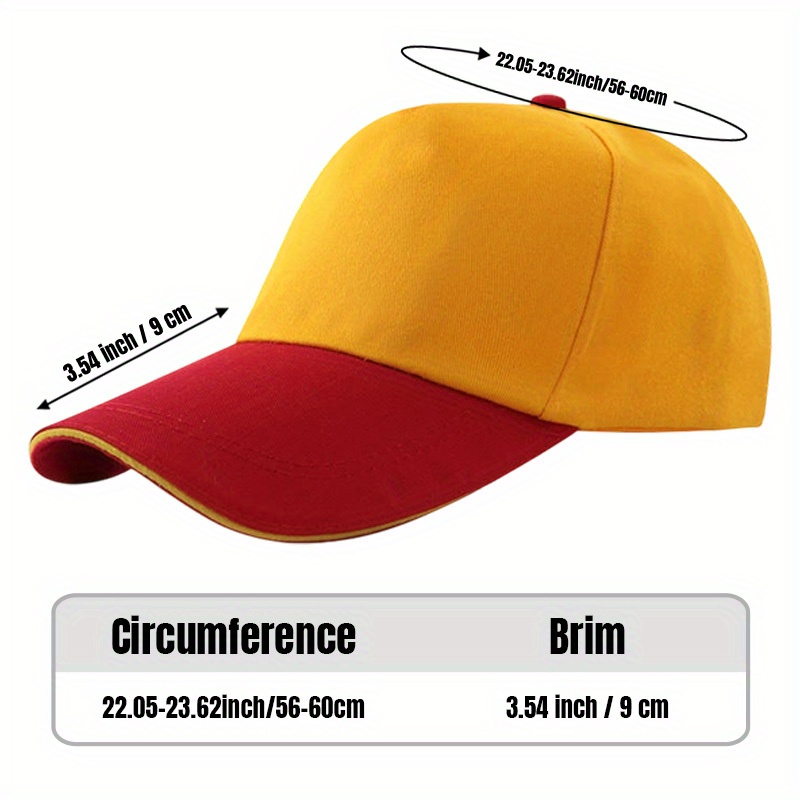 15pcs Customizable Baseball Caps, Lightweight Adjustable Sun Hats