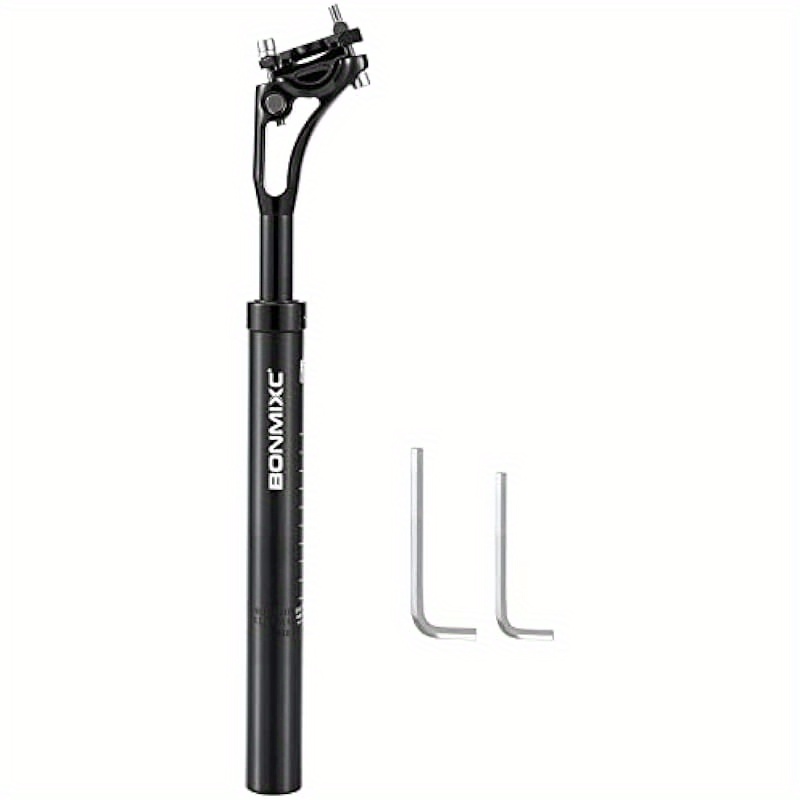 Decathlon Bike Adjustable Silver Aluminium Suspension Seat Post