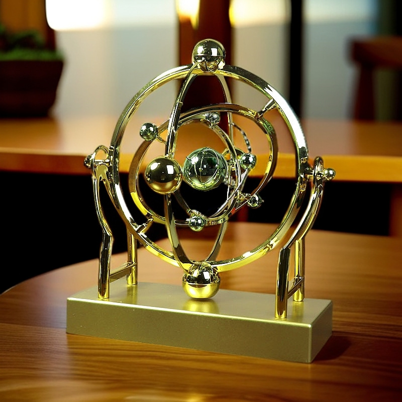 TEMU Continuous Motion Pendulum Desk Ornament - Machine With Relax Fidget Suitable For Office, / Decoration, Plastic Fidget Gadgets For &, Holiday