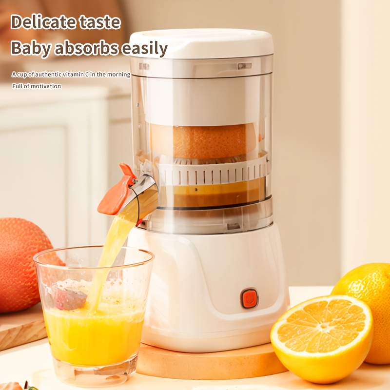 TEMU Portable Citrus Juicer - Multi-functional Automatic Juicer For Oranges, Lemons, Pomegranates, Watermelons, And Grapes - Detachable Design For ,