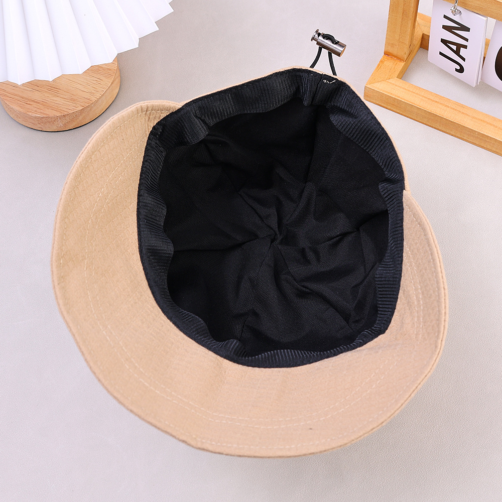 womens fashionable waffle bucket hat adjustable drawstring wide brim sunshade breathable polyester hand washable hat adjustable headgear polyester hat details 8