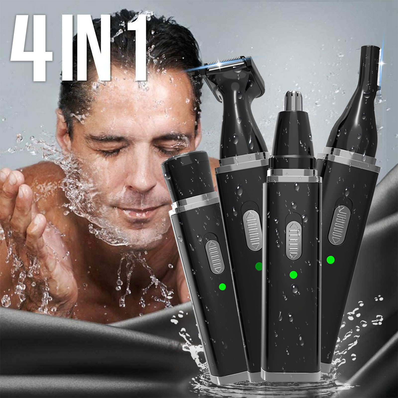 4in 1 beard shaver nose hair trimmer electric beard shaver electric grooming tool for men and women birthday gift christmas gift Product details 1