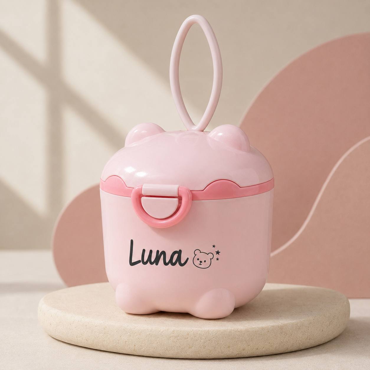TEMU 1pc Personalized Formula Container, Custom Name Dinosaur Milk Powder Storage Box With Spoon, Portable Travel Organizer