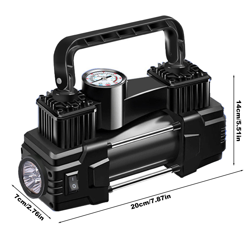 TEMU 150 Psi Digital Tire Inflator Electric Car Air Pump Compressor Suitable For Roadside Emergencies & Regular Maintenance, Without Battery