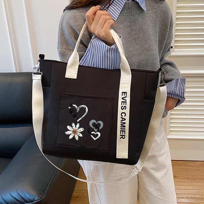 E-shop Damen-Tragetasche, Mehrfachtaschen-Handtasche mit verstellbarem Gurt, Umhängetasche für Reisen Arbeit, langlebig, herzförmiges