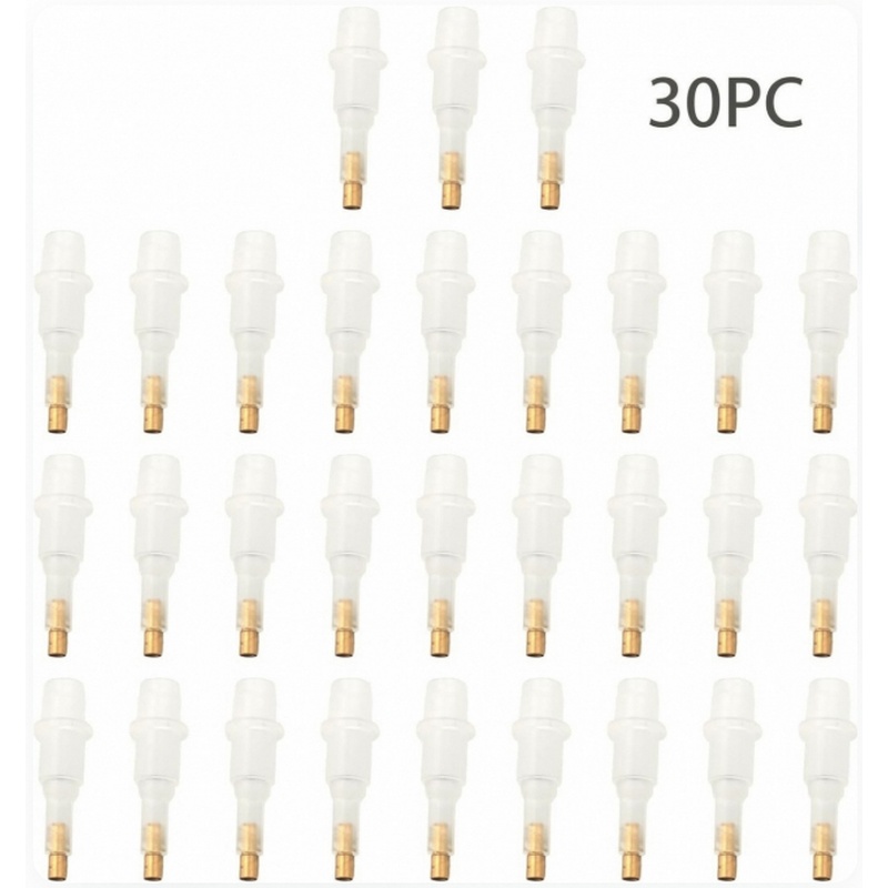TEMU 30pcs 5d Diamond Painting Tool Copper Pen Tips Length 26mm Plastic Single Suction Diy Point Drill Pen Tips Complete Glue Clay Pen Tips Suitable