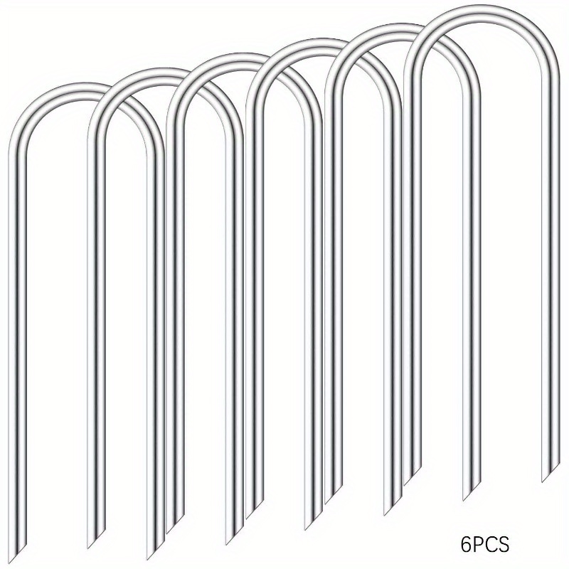 E-shop Schwerlast-U-förmiger Windpfosten, Bodenanker, Trampoline, Schwerlast-Trampolin-Anker-Set Stahl-Trampolin-Befestigungs-Set, geeignet für Tore,
