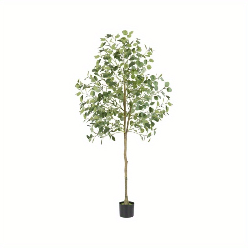 

6ft Artificial Eucalyptus Tree Indoor Fake Plant For Home Office Living Room Bedroom Corner Decor