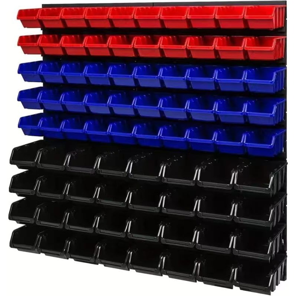 Heavy-duty Wall-mounted Storage Box, Nut And Screw Organizer, Extra Large 94pcs Organizer (rbb), Gift For , For Storage And Organization