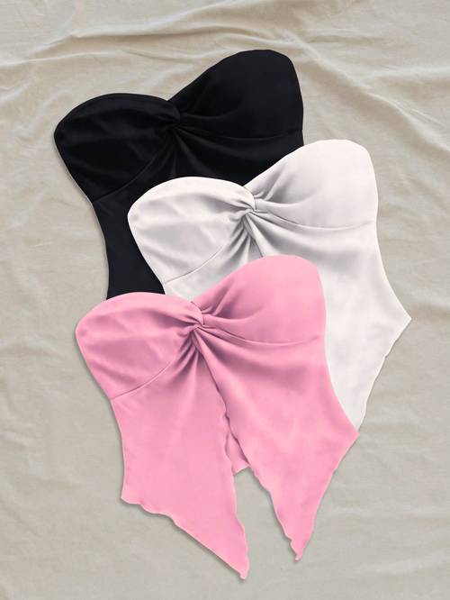 fashionable new versatile niche casual tank top womens vest three piece set