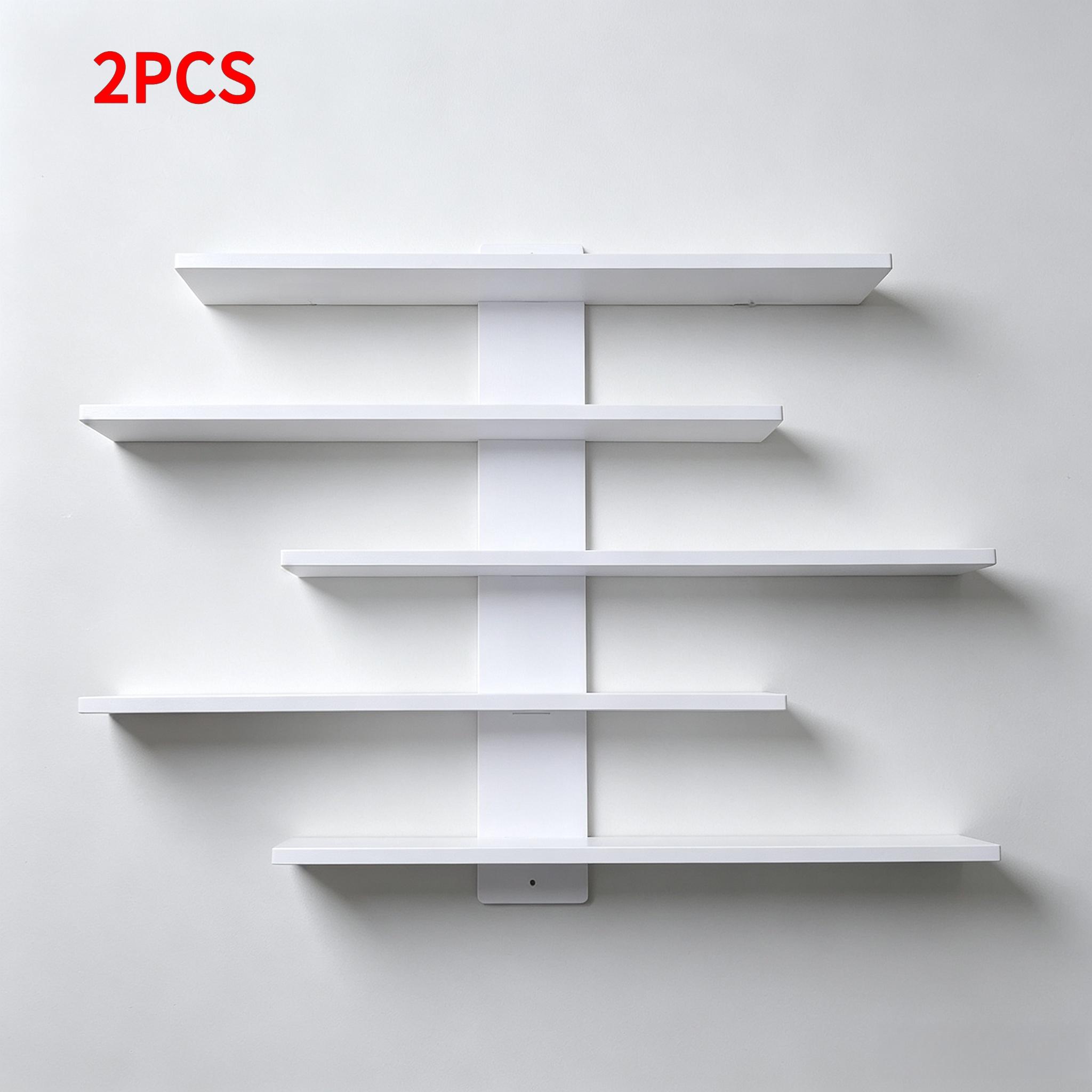 TEMU 2pcs Wall-mounted Tiered Action Figure Display Shelves, Wall-mounted Display Rack, Doll Display Rack, Wall-mounted Tiered Storage Rack, Ornament