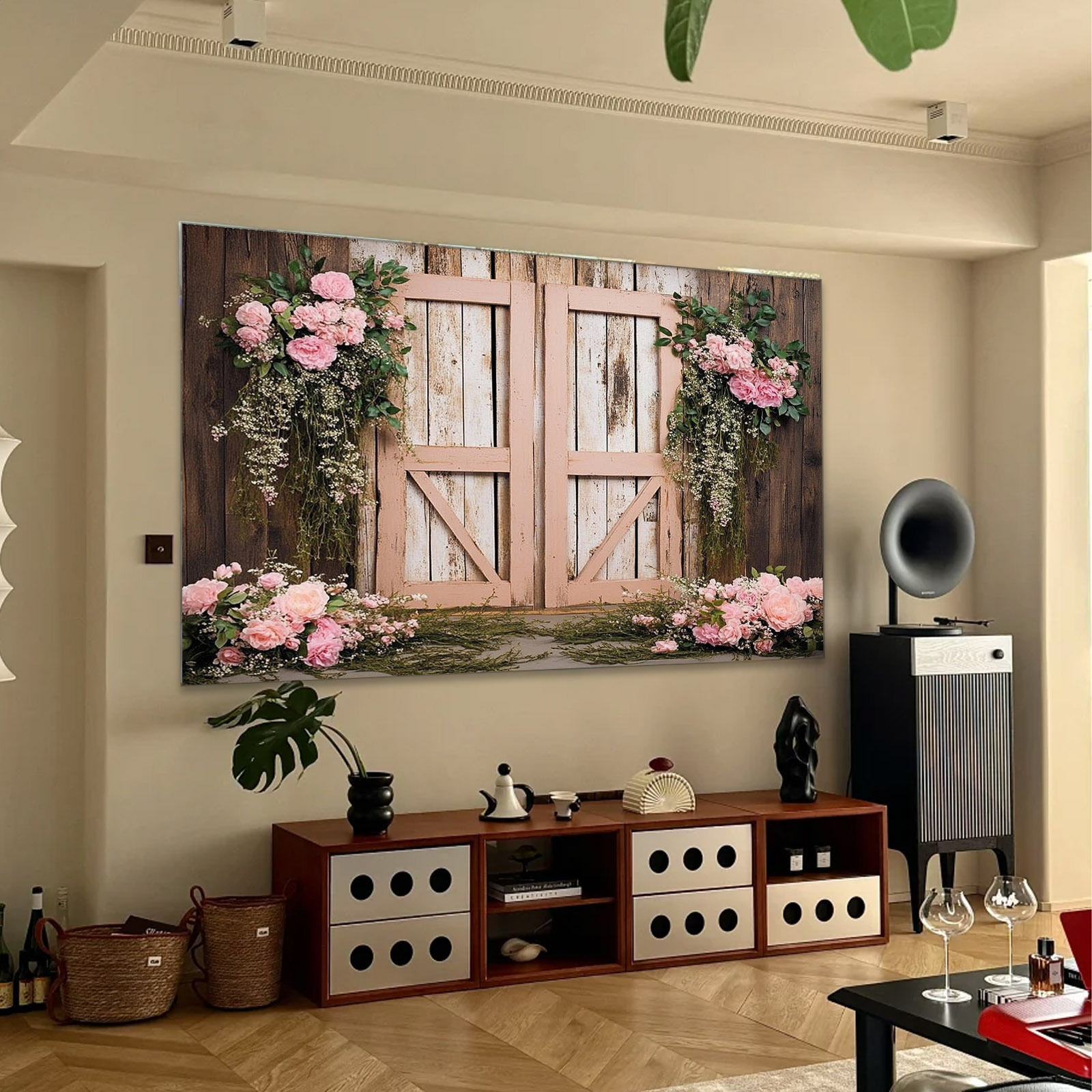 Georgia Baby Pink Floral Vinyl