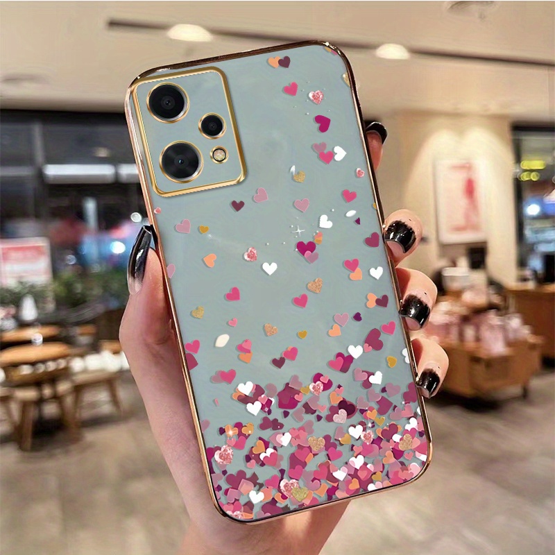 TEMU Phone Case: Suitable For Oneplus Nord Ce 2 Lite 5g, Shock-absorbing, Anti-slip, Lightweight, Durable, Floral Heart Phone Case 3