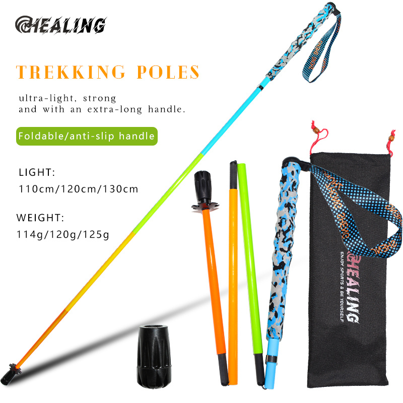 Lightweight Portable Carbon Fiber Trekking Poles