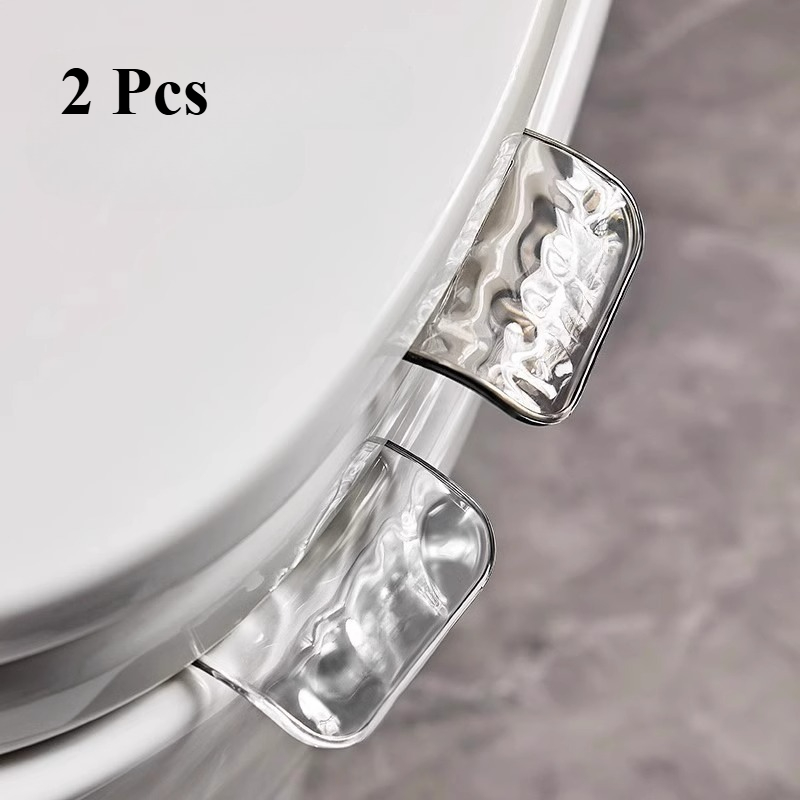 2pcs Toilet Lid Handles, Easy Transparent Toilet Lid Lifters Toilet Lid Openers Handles, Lifting Handles, Lid Lifters, Anti-dirty Hands, Bathroom Additions, Christmas Gift, Holiday Gift, New Year Gift