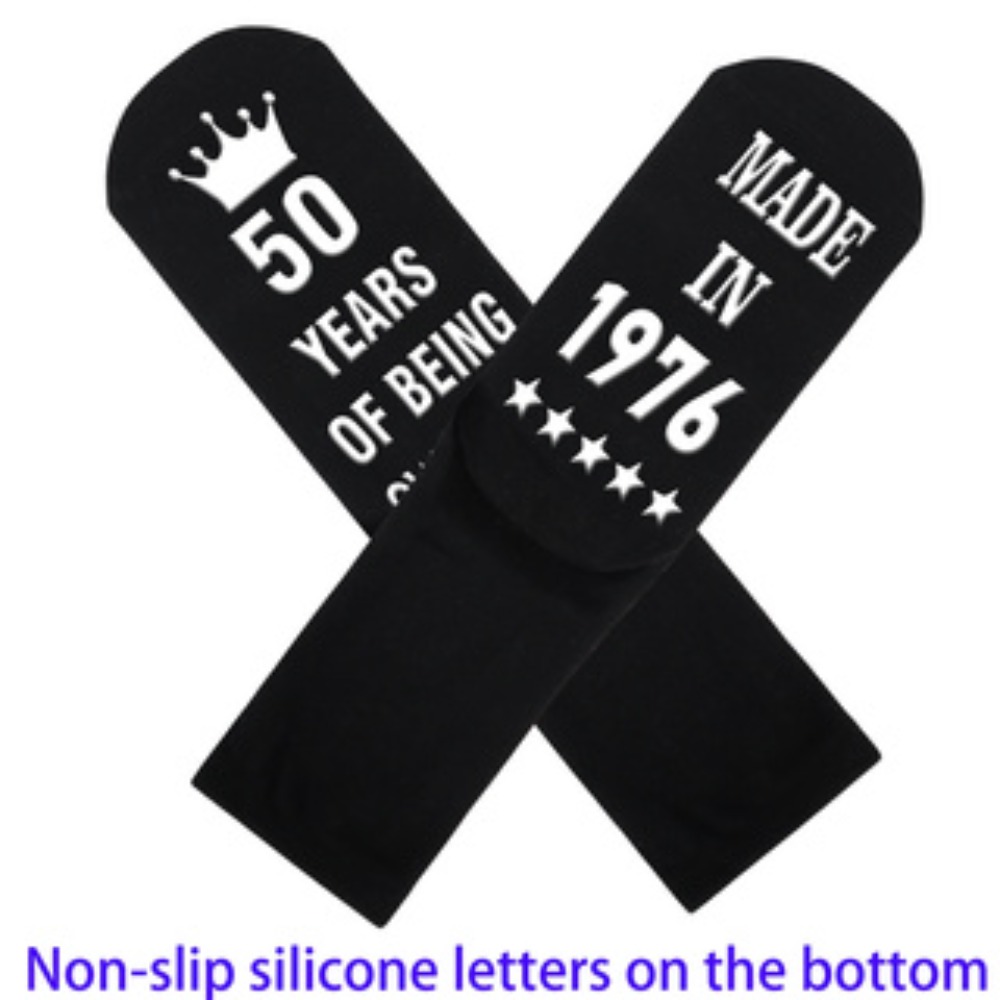 E-shop 1 Paar "Made In 1976, 50 Jahre Sehr Gut" | Stricksocken, für Herren, Maschinenwaschbar, Ideal für Geburtstags- und Weihnachtsgeschenke