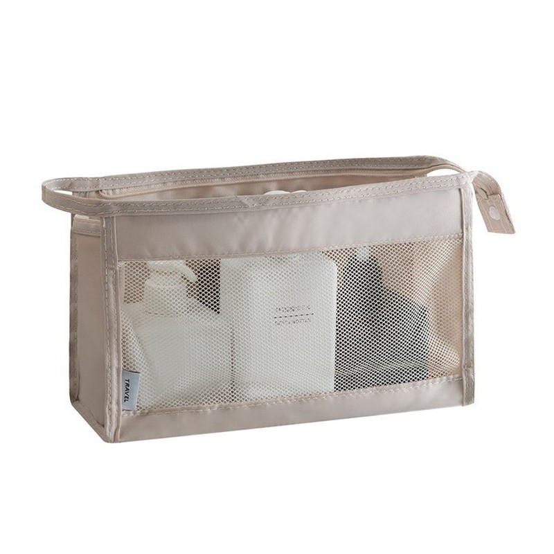 TEMU Custom Letter Name Toiletry And Makeup Bag, Designed With Diagonal Grid Patterns, Portable Hanging Toiletry Bag, Large Capacity, Suitable As A