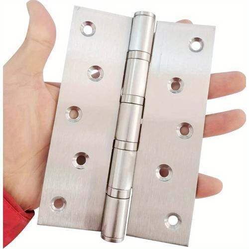 heavy duty stainless steel door hinges with ball bearing 5 inch heavy duty hinges for commercial residential use resistant with mounting hardware compatible with wood doors 2 pack 5 inch