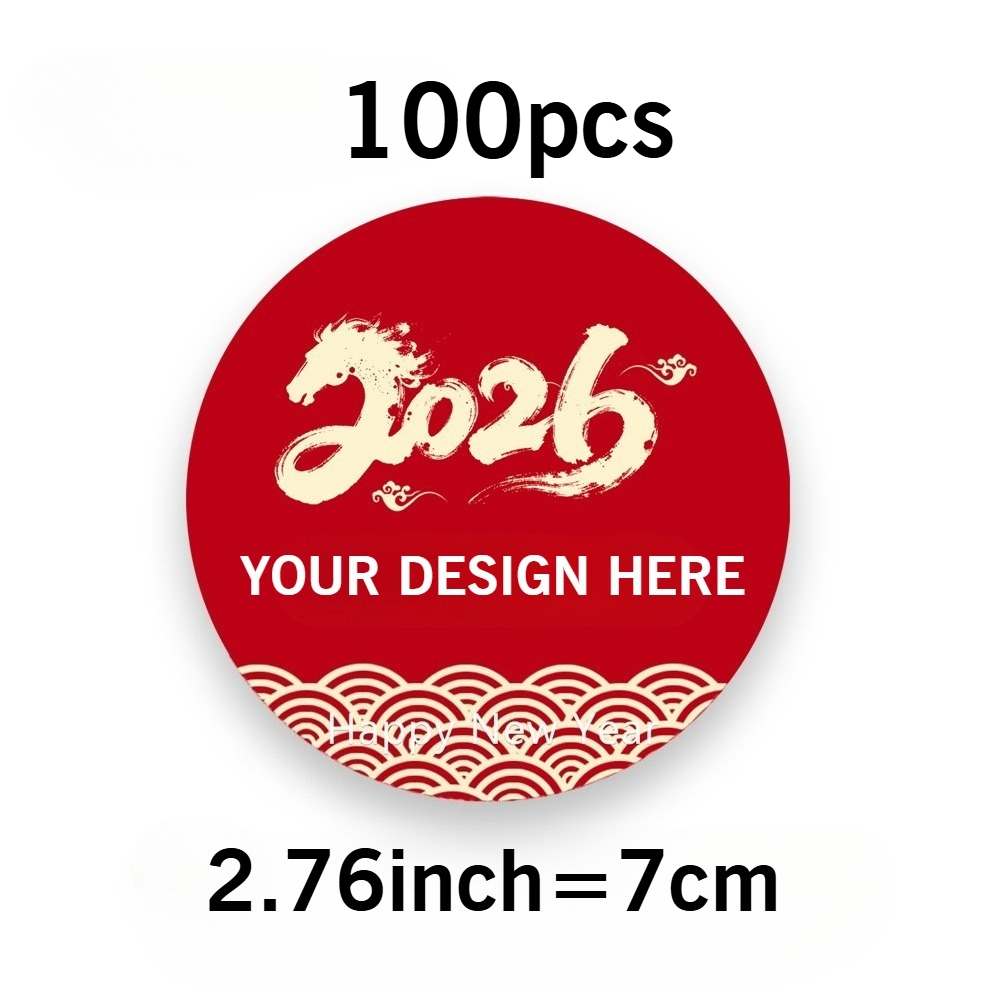 Personalizirane nalepke po /100 kosov 4/5/6/7/8 cm, okrogle vodoodporne nalepke z lastnimi nalepkami. Primerne za vse , besedilo, slike in