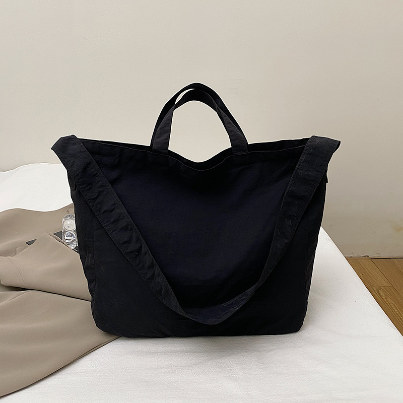 TEMU Fashion Easy Large Capacity Lightweight Solid Color Shoulder Bag Casual Retro Handbag Portable Bag