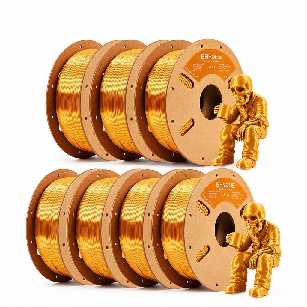 Eryone Pla 3d Printing Filament 7 Rolls, 7kg 1.75mm +/-0.03mm, Easy And Transition