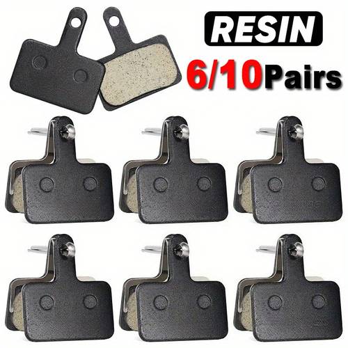 6 or 10 pair options heavy duty resin bicycle with non slip surface compatible with mt200 m315 m525 m475 m495 m515 m975 m355 m375 b01s mountain bike brake systems mtb bike parts 6 10 pairs bike brake pads mountain biking accessories resin durable braking pads