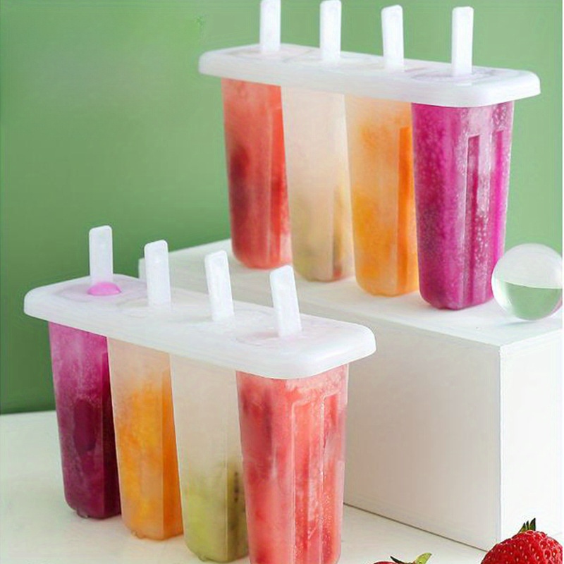 TEMU 1pc Molds - Diy Ice Cream Making Kit For Homemade Green Bean, Fruit And Yogurt Snacks - Reusable, Great For , Parties And Healthy Snacks
